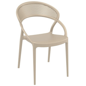 Стул пластиковый Siesta Sunset Бежевый (Taupe)