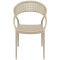 Стул пластиковый Siesta Sunset Бежевый (Taupe)-1-thumb