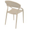 Стул пластиковый Siesta Sunset Бежевый (Taupe)-3-thumb
