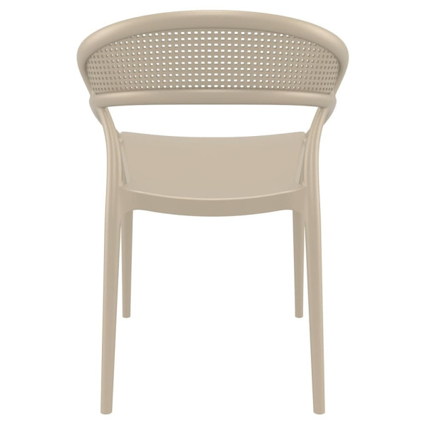 Стул пластиковый Siesta Sunset Бежевый (Taupe)-4