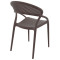 Стул пластиковый Siesta Sunset Коричневый (Brown)-3-thumb