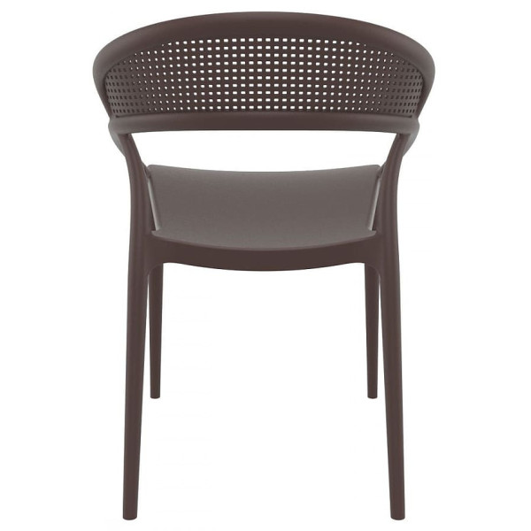 Стул пластиковый Siesta Sunset Коричневый (Brown)-4