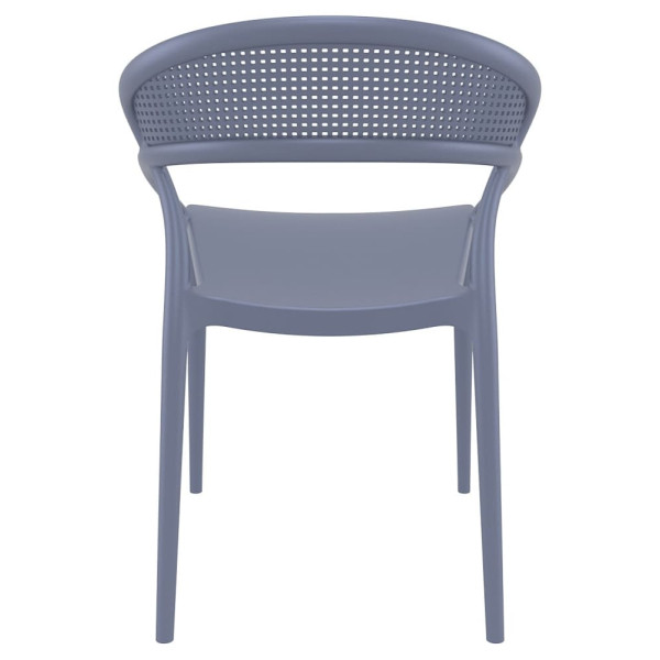 Стул пластиковый Siesta Sunset Серый (Dark Grey)-4