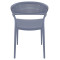 Стул пластиковый Siesta Sunset Серый (Dark Grey)-4-thumb