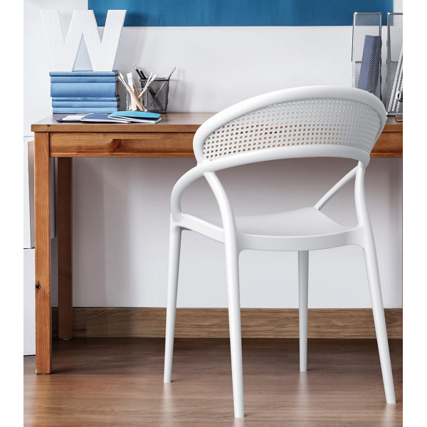 Стул пластиковый Siesta Sunset Белый (White)-7