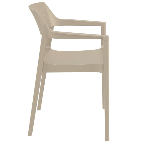 Стілець пластиковий Siesta Tulum Бежевий (Taupe)-2