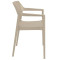 Стілець пластиковий Siesta Tulum Бежевий (Taupe)-2-thumb