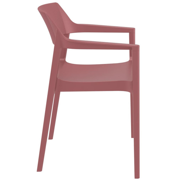 Стул пластиковый Siesta Tulum Винный (Marsala)-2