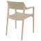Стілець пластиковий Siesta Tulum Бежевий (Taupe)-3-thumb