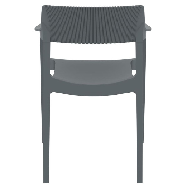 Стул пластиковый Siesta Tulum Темно-серый (Dark Grey)-4