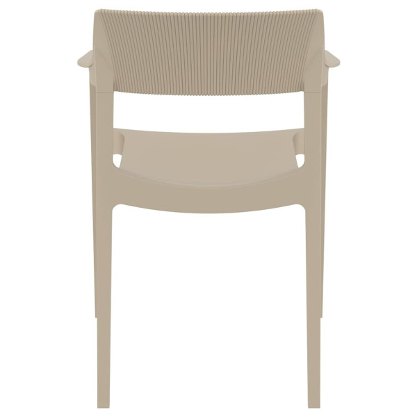 Стілець пластиковий Siesta Tulum Бежевий (Taupe)-4