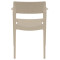 Стілець пластиковий Siesta Tulum Бежевий (Taupe)-4-thumb