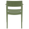 Стул пластиковый Siesta Tulum Зеленый (Olive Green)-4-thumb