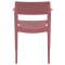 Стул пластиковый Siesta Tulum Винный (Marsala)-4-thumb