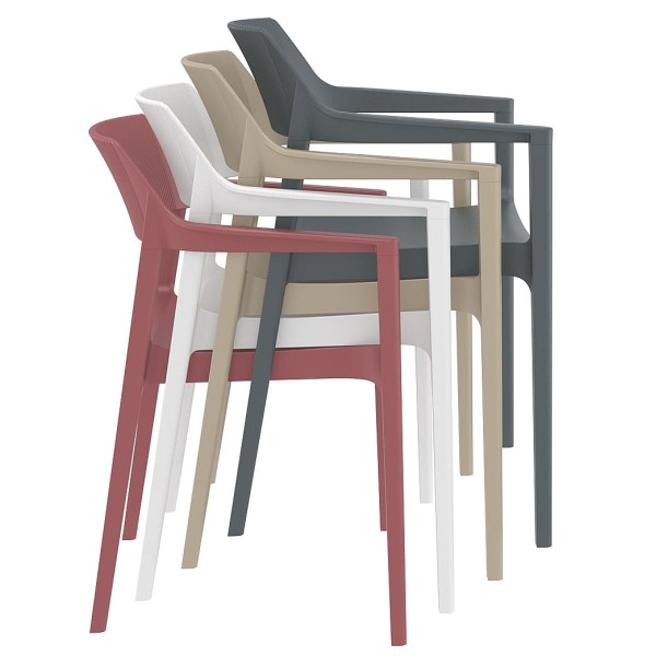 Стілець пластиковий Siesta Tulum Бежевий (Taupe)-9