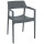 Стул пластиковый Siesta Tulum Темно-серый (Dark Grey)