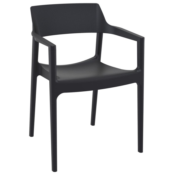 Стул пластиковый Siesta Tulum Черный (Black)-0