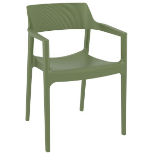 Стул пластиковый Siesta Tulum Зеленый (Olive Green)