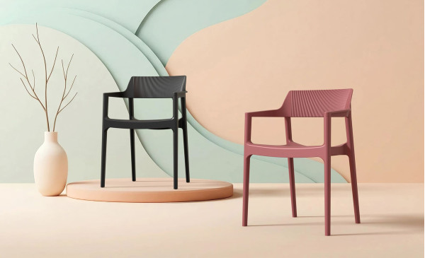 Стілець пластиковий Siesta Tulum Бежевий (Taupe)-5