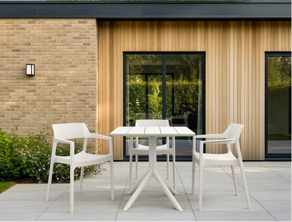 Стілець пластиковий Siesta Tulum Бежевий (Taupe)-6