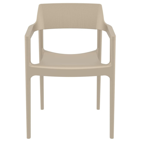 Стілець пластиковий Siesta Tulum Бежевий (Taupe)-1