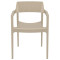 Стілець пластиковий Siesta Tulum Бежевий (Taupe)-1-thumb