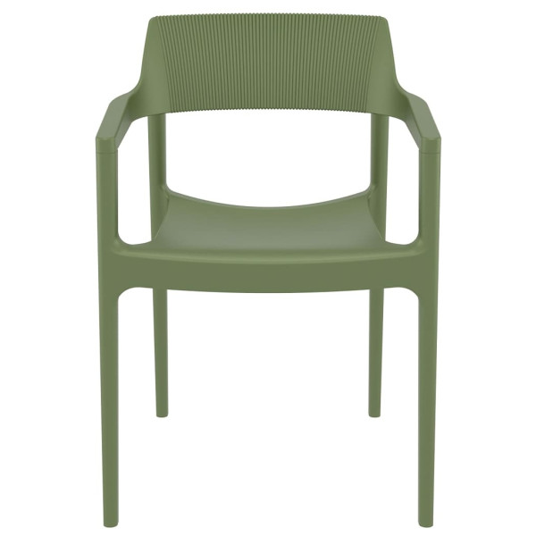 Стул пластиковый Siesta Tulum Зеленый (Olive Green)-1