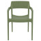 Стул пластиковый Siesta Tulum Зеленый (Olive Green)-1-thumb