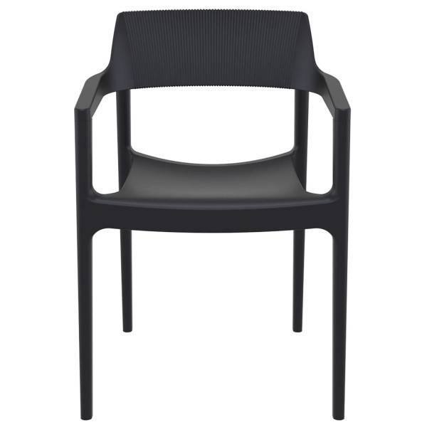 Стул пластиковый Siesta Tulum Черный (Black)-1