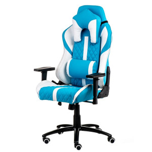 Кресло геймерское Special4You ExtremeRace light blue/white (E6064)