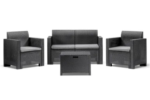 Комплект садових меблів BICA Nebraska 2 Графіт-1