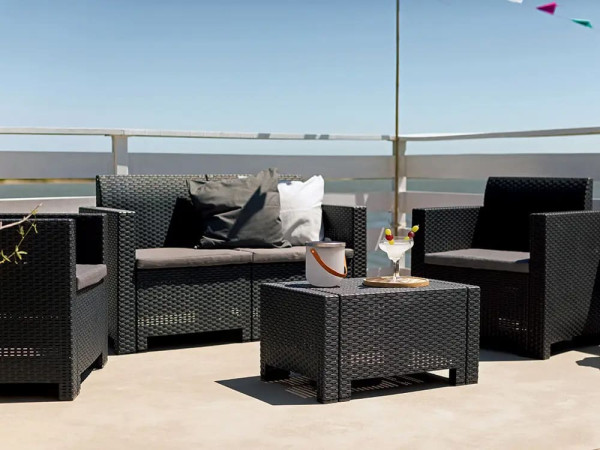 Комплект садових меблів BICA Nebraska 2 Графіт-3