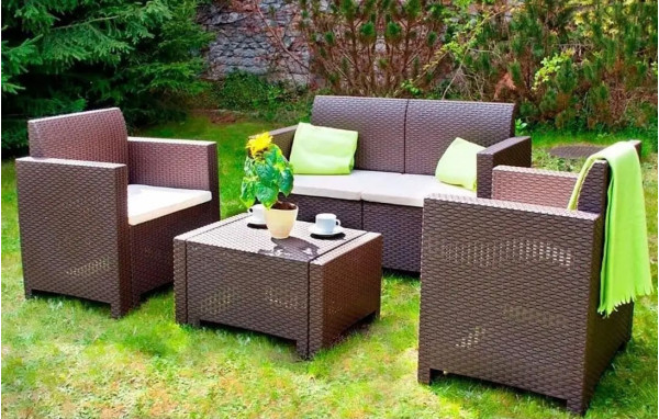 Комплект садових меблів BICA Nebraska 2 Сіро-бежевий-1