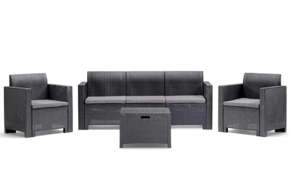 Комплект садових меблів BICA Nebraska 3 Графіт-0
