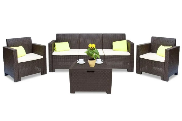 Комплект садових меблів BICA Nebraska 3 Коричневий-1