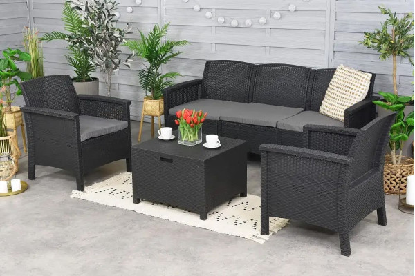 Комплект садовой мебели BICA Venezia 3 Графит-0