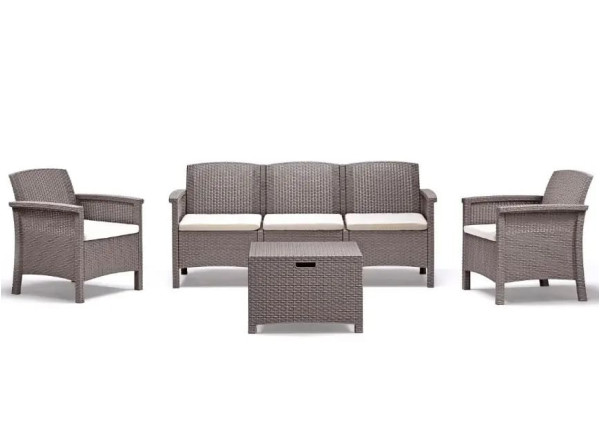 Комплект садовой мебели BICA Venezia 3 Серо-бежевый-0