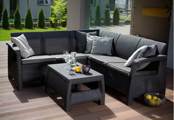 Комплект садових меблів Keter Bahamas Relax Графіт/прохолодний сірий-0