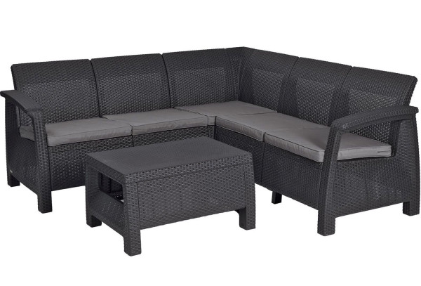 Комплект садових меблів Keter Bahamas Relax Графіт/прохолодний сірий-2