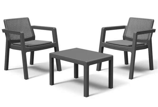 Комплект садових меблів Keter Emily Balcony set Графіт-2