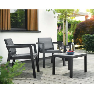 Комплект садових меблів Keter Emily Balcony set Графіт
