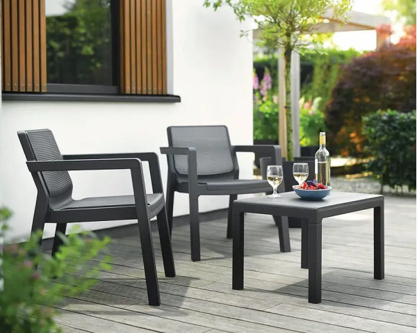 Комплект садових меблів Keter Emily Balcony set Графіт-0
