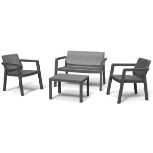 Комплект садових меблів Keter Emily Patio set Графіт