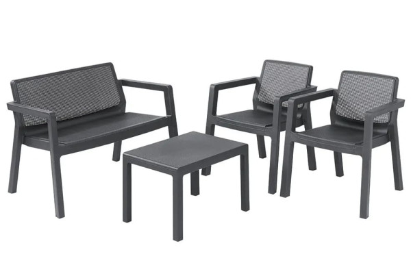 Комплект садових меблів Keter Emily Patio set Графіт-4