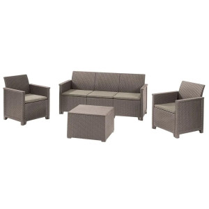 Комплект садових меблів Keter Emma 3 seater set Бежевий