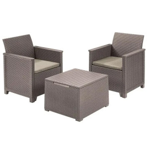 Комплект садових меблів Keter Emma balcony set Бежевий