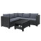 Комплект садових меблів Keter Provence Set Графіт-3-thumb