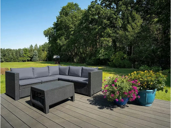 Комплект садових меблів Keter Provence Set Графіт-1