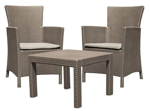 Комплект садовой мебели Keter Rosario balcony set Капучино/песок-1