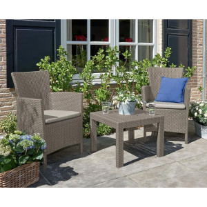 Комплект садових меблів Keter Rosario balcony set Капучино/пісок